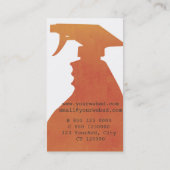 Carte De Visite Professionnel de nettoyage de Chambre domestique (Dos)