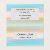 Carte de visite professionnel de nom personnalisé (Extérieur déplié)