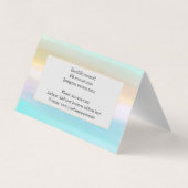 Carte de visite professionnel de nom personnalisé (Dos)