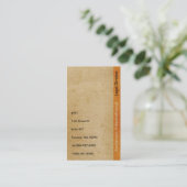 Carte de visite professionnel de papier de rayure (Debout devant)