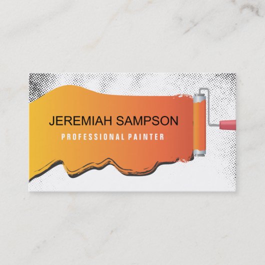 Carte de visite professionnel de peintre (Devant)