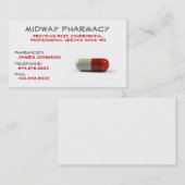Carte de visite professionnel de pharmacie (Devant / Derrière)