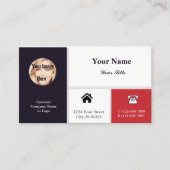 Carte de visite professionnel de photo avec des (Devant)