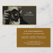 Carte De Visite Professionnel de photographie (Devant / Derrière)