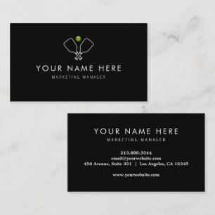 carte de visite professionnel de Pickleball