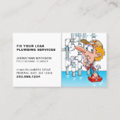 Carte de visite professionnel de plomberie (Devant)