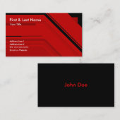 Carte De Visite professionnel de pointe : (Devant / Derrière)