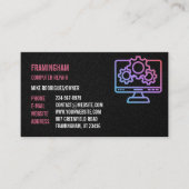 Carte de visite professionnel de réparation inform (Devant)