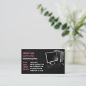 Carte de visite professionnel de réparation inform (Debout devant)