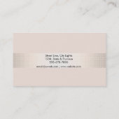 Carte De Visite Professionnel de salle de parties scintillantes (Dos)