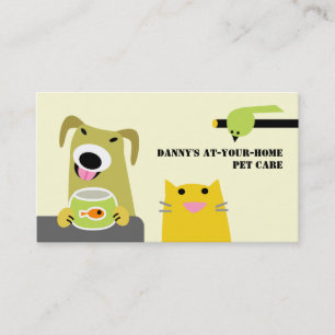 Carte De Visite Professionnel de soin des animaux familiers