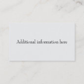 Carte de visite professionnel de soins de chien (Dos)