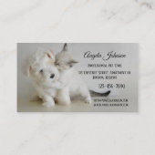 Carte de visite professionnel de soins pour animau (Dos)