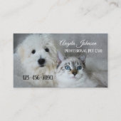 Carte de visite professionnel de soins pour animau (Devant)