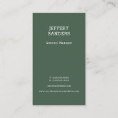 Carte de visite professionnel de suppression d'arb (Dos)