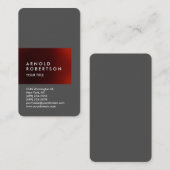 Carte de visite professionnel de texte de Personna (Devant / Derrière)