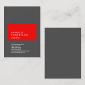 Carte de visite professionnel de texte de Personna (Devant / Derrière)