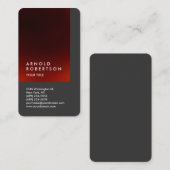 Carte de visite professionnel de texte de Personna (Devant / Derrière)