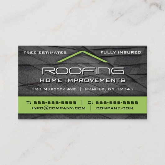 Carte de visite professionnel de toiture (Devant)
