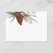 Carte De Visite Professionnel de vacances rustique Personnalisé (Dos)