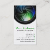 Carte de visite professionnel de verticale de (Dos)