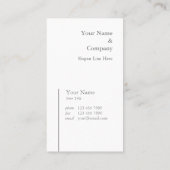 Carte de visite professionnel de verticale de (Dos)