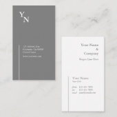 Carte de visite professionnel de verticale de (Devant / Derrière)