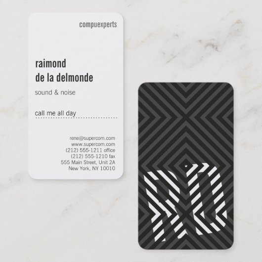 Carte De Visite Professionnel, deluxe (Devant / Derrière)