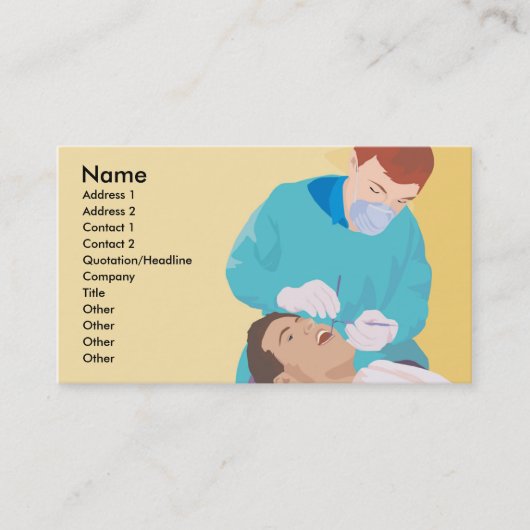 Carte de visite professionnel dentaire (Devant)