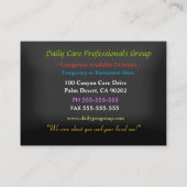 Carte De Visite Professionnel des Amis Floral (Dos)