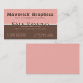 Carte de visite professionnel des duos couleur (Devant / Derrière)