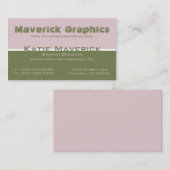 Carte de visite professionnel des duos couleur (Devant / Derrière)