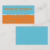 Carte de visite professionnel des duos couleur (Devant / Derrière)