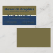 Carte de visite professionnel des duos couleur (Devant / Derrière)