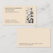 Carte De Visite Professionnel des sciences de laboratoire (Devant / Derrière)