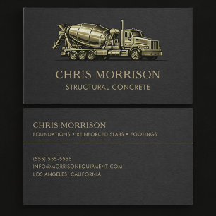 Carte De Visite Professionnel des services de béton structurel