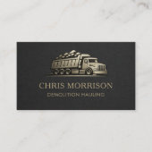 Carte De Visite Professionnel des services de démolition et de tra (Devant)