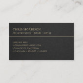 Carte De Visite Professionnel des services de refroidissement CVC (Dos)