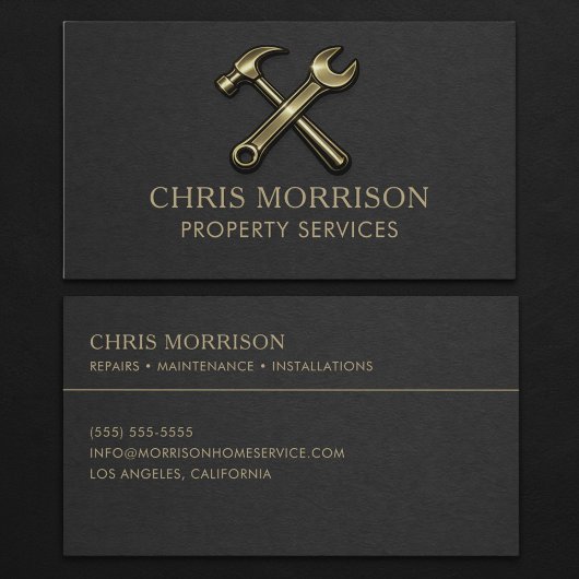 Carte De Visite Professionnel des services immobiliers