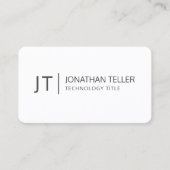 Carte De Visite Professionnel des technologies de l'information mo (Devant)