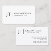 Carte De Visite Professionnel des technologies de l'information mo (Devant / Derrière)