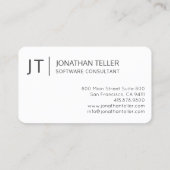 Carte De Visite Professionnel des technologies de l'information mo (Dos)