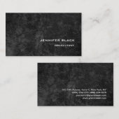 Carte De Visite Professionnel Design Gris Motif moderne Élégant (Devant / Derrière)