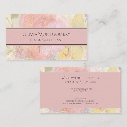 Carte de visite professionnel design moderne (Devant / Derrière)