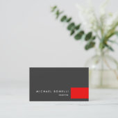Carte de visite professionnel d'esthétique gris-ro (Debout devant)