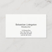 Carte De Visite Professionnel diagonal du bois (Dos)