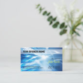 Carte De Visite Professionnel Digital Hi-tech Industriel (Debout devant)