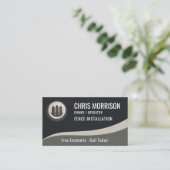 Carte De Visite Professionnel d'installation de clôture (Debout devant)
