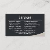 Carte De Visite Professionnel d'installation de clôture (Dos)