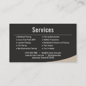 Carte De Visite Professionnel d'installation de revêtements de sol (Dos)